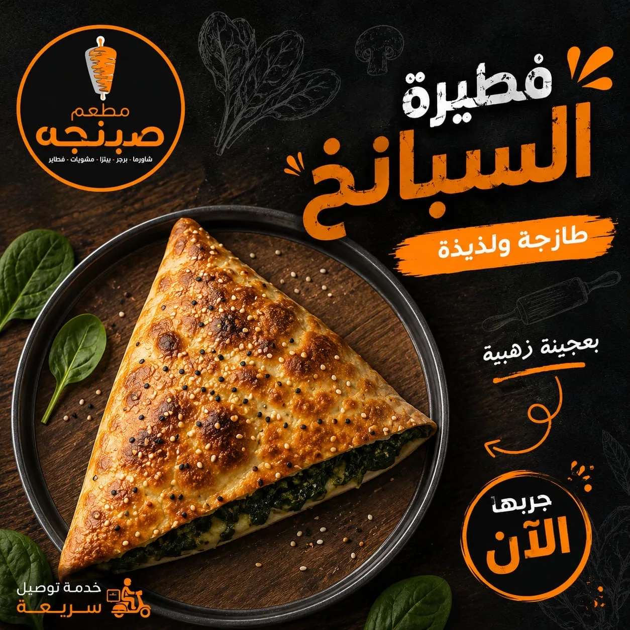 فطيرة سبانخ جبن